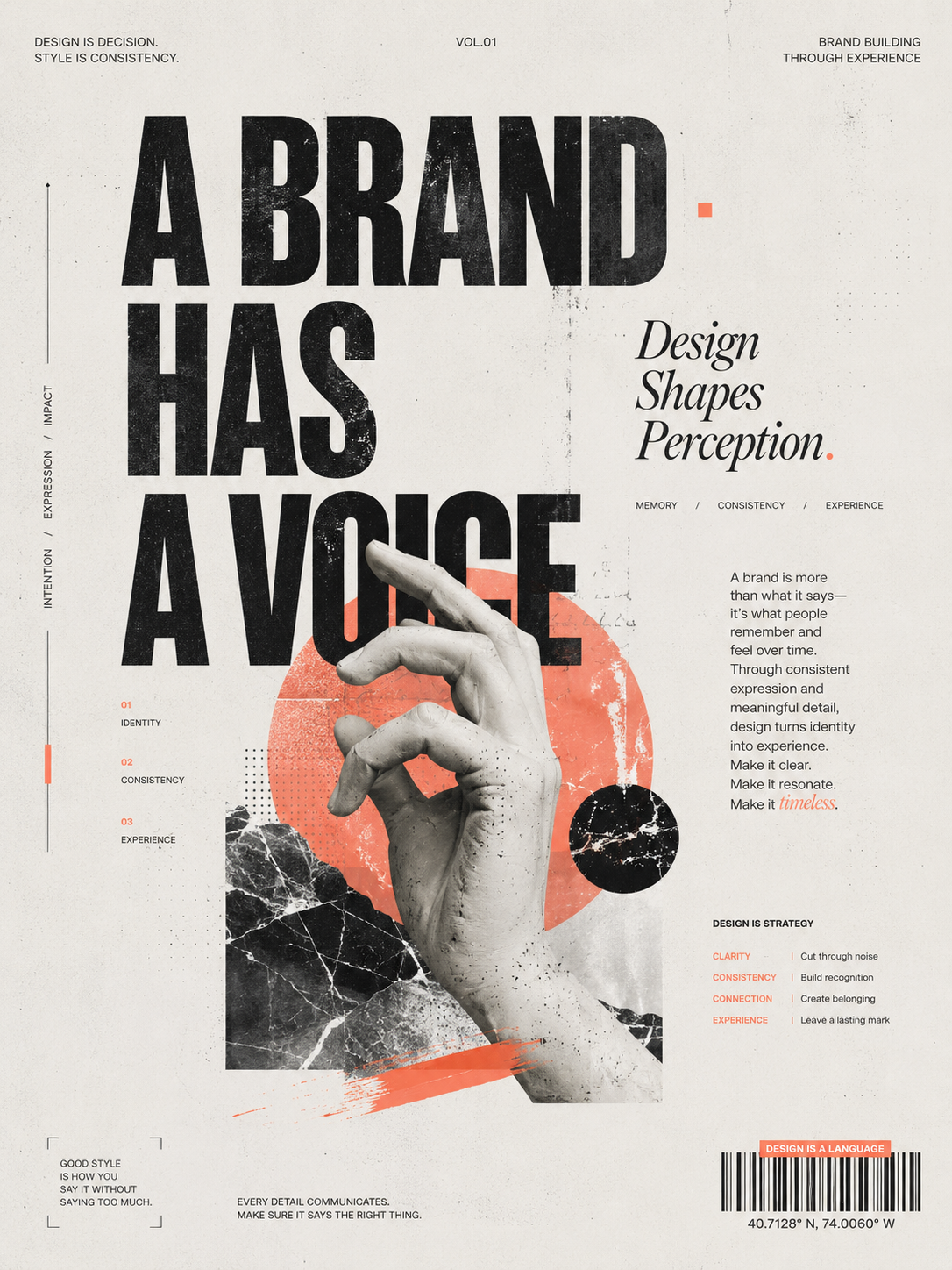 Постер A Brand Has a Voice о голосе бренда