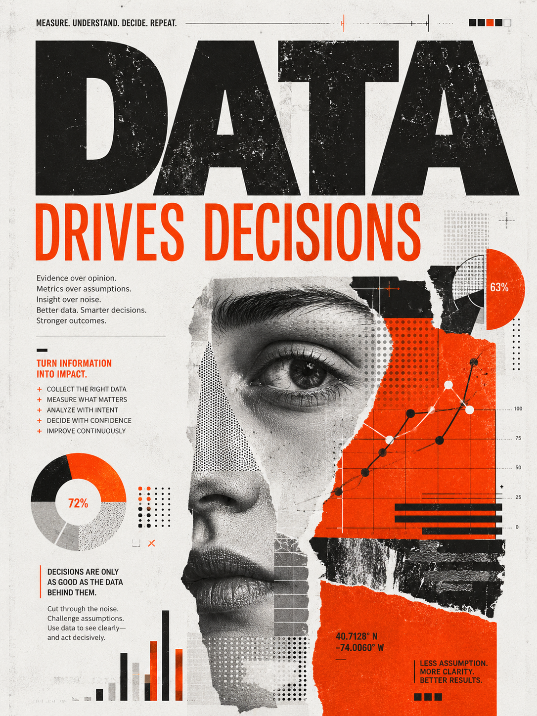 Постер Data Drives Decisions о данных и принятии решений